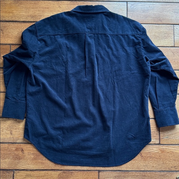 NWOT Tuckernuck Corduroy Bryne Button Down Size Large Navy Classic Cotton Shirt - Picture 7 of 12